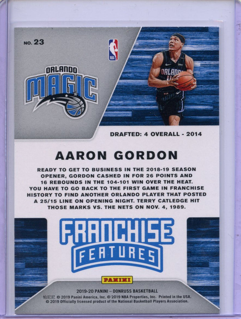 2019-20 Panini Donruss Aaron Gordon Franchise Features
