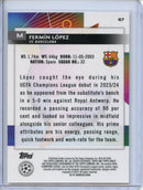 2023-24 Topps Finest UEFA Club Competitions Fermin Lopez