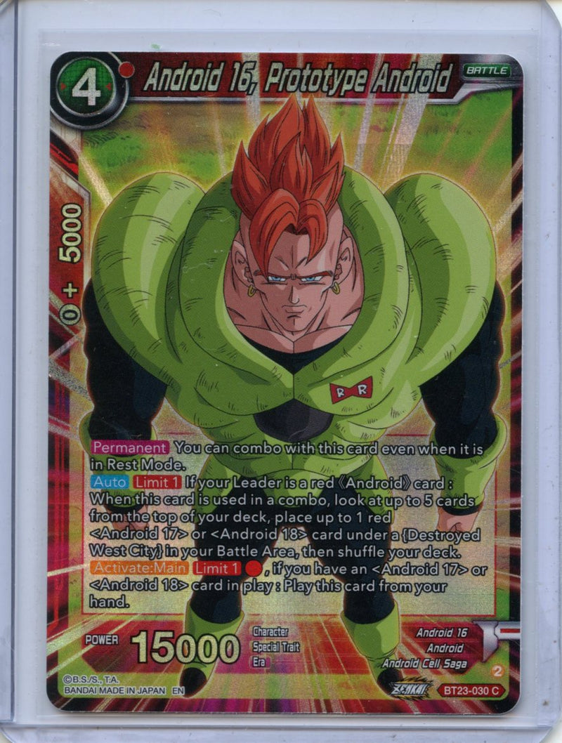 Android 16, Prototype Android - Perfect Combination BT23-030 C Foil