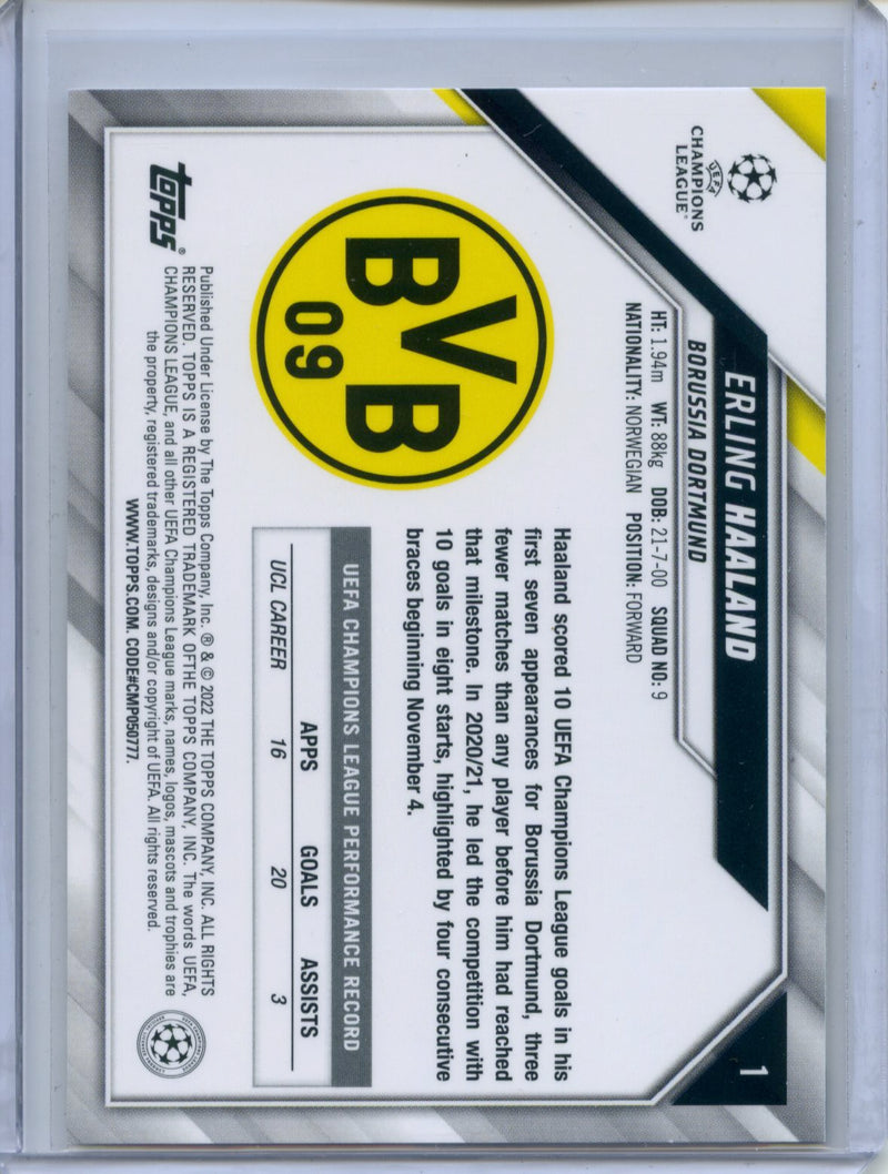 2021-22 Topps UEFA Champions League Erling Haaland