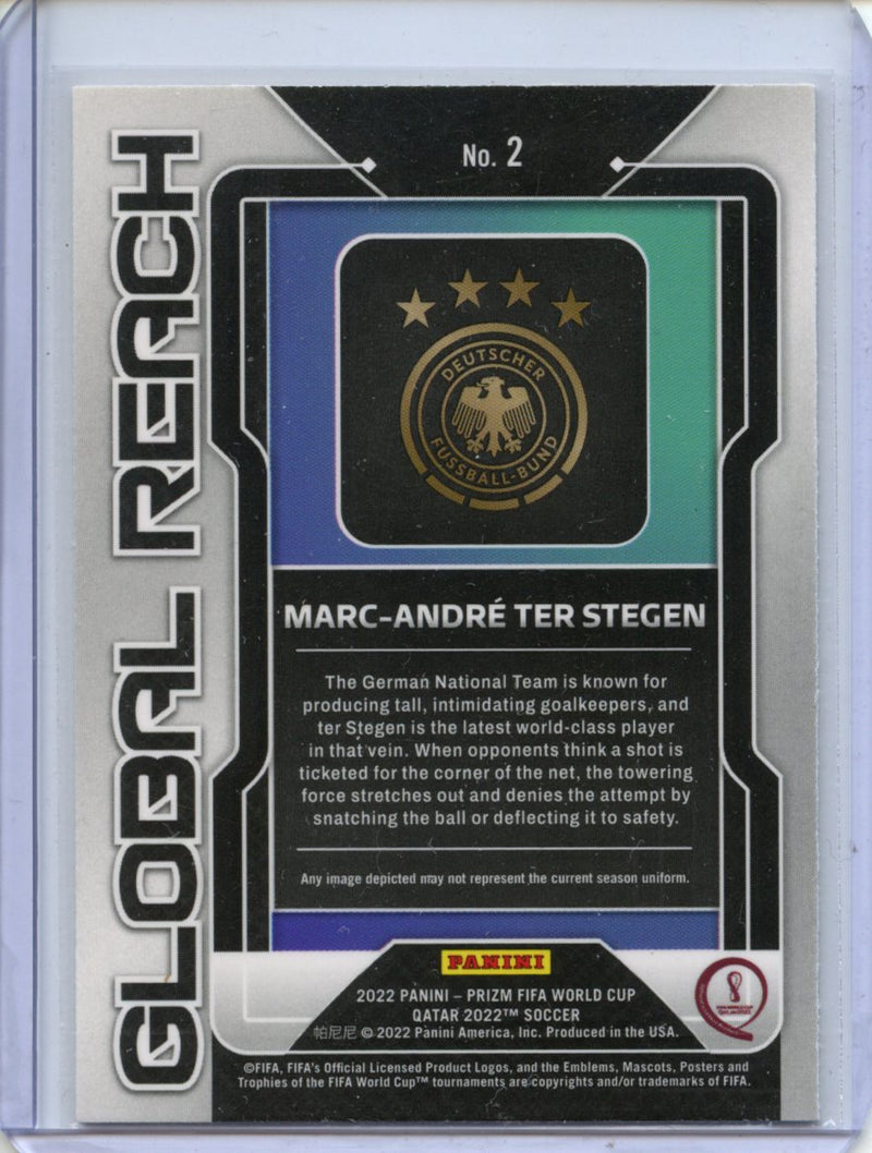 2022 Panini Prizm FIFA World Cup Qatar Marc-Andre Ter Stegen Global Reach