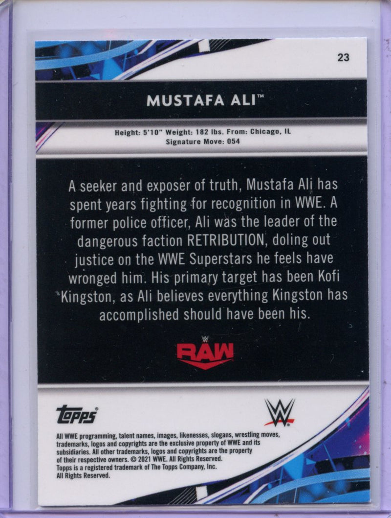 2021 Topps Finest WWE Mustafa Ali