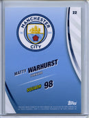 2024-25 Topps Blue Moon Manchester City Matty Warhurst