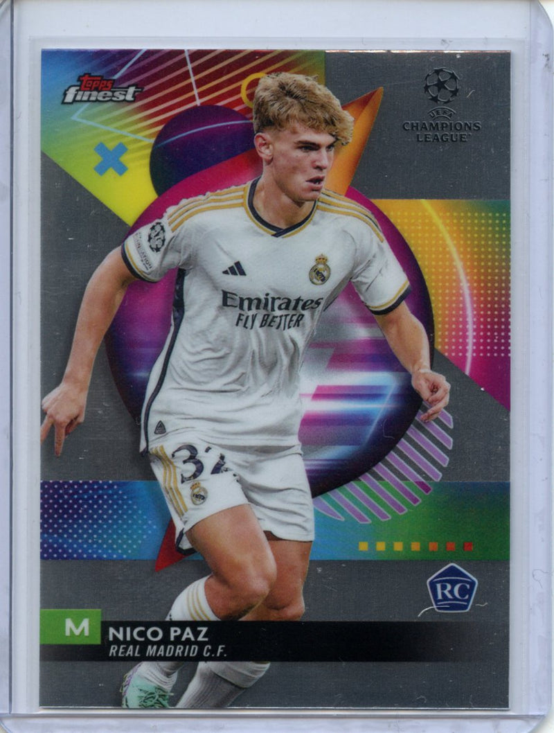 2023-24 Topps Finest UEFA Club Competitions Nico Paz