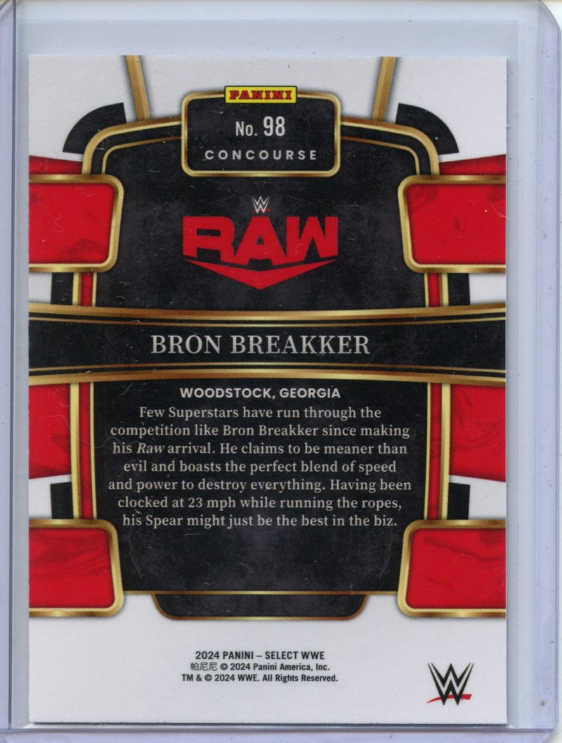 2024 Panini Select WWE Bron Breakker Concourse