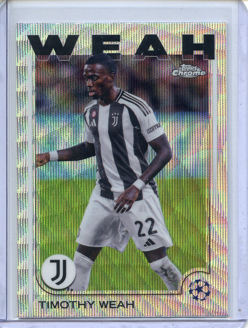 2024-25 Topps Chrome UEFA Club Comps Timothy Weah Wave