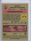 2021-22 Topps UEFA Champions League Giovanni Reyna 1975-76 Gold 50/50