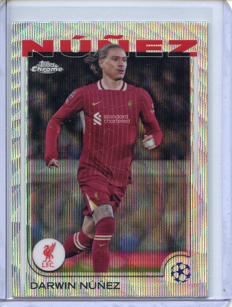 2024-25 Topps Chrome UEFA Club Comps Darwin Nunez Wave