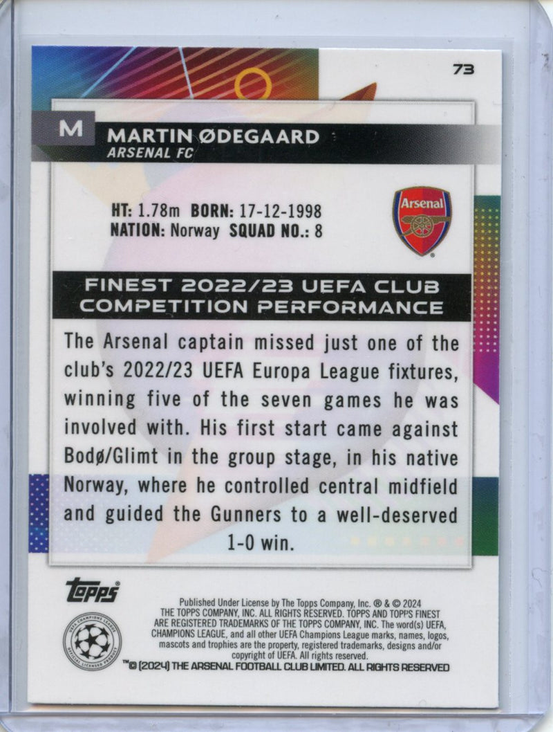 2023-24 Topps Finest UEFA Club Competitions Martin Odegaard