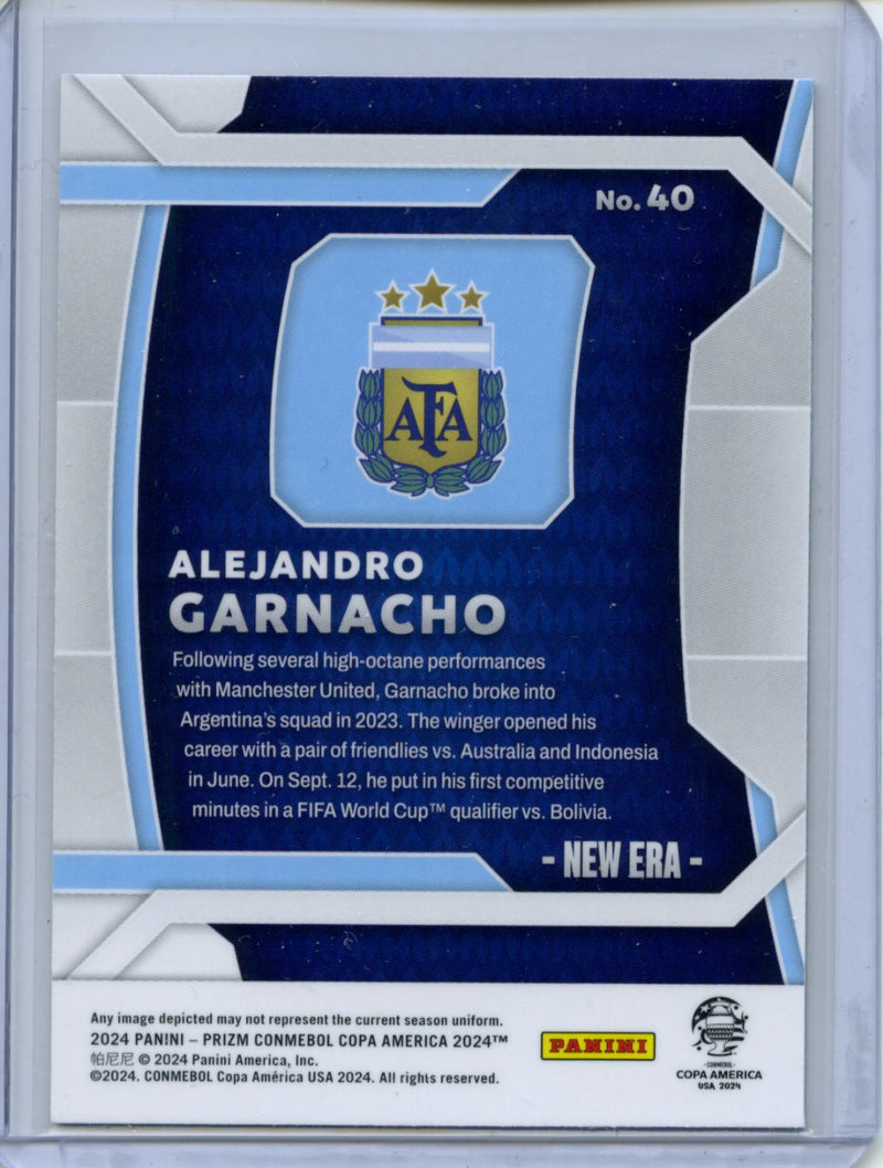 2024 Panini Prizm Copa America Alejandro Garnacho New Era