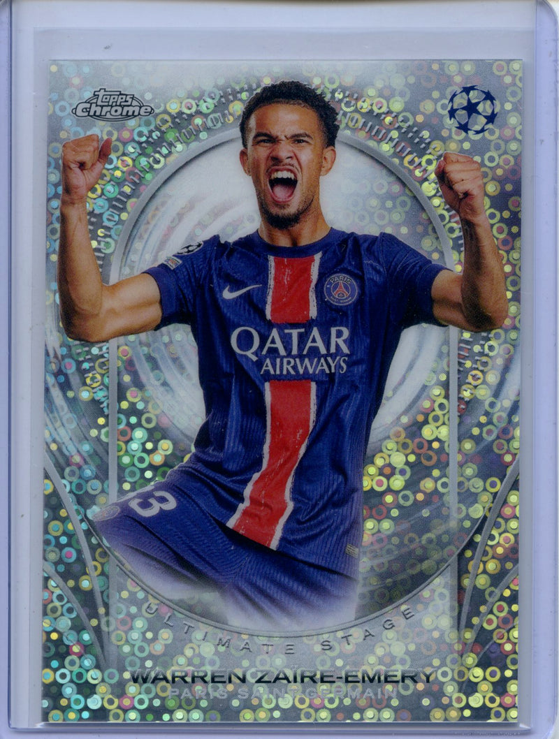 2024-25 Topps UEFA CC Warren Zaire-Emery Ultimate Stage Chrome