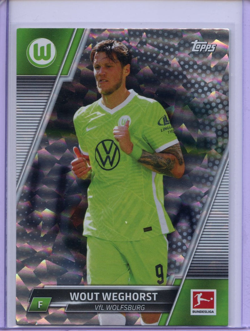 2021-22 Topps Bundesliga Soccer Wout Weghorst Speckle Foil