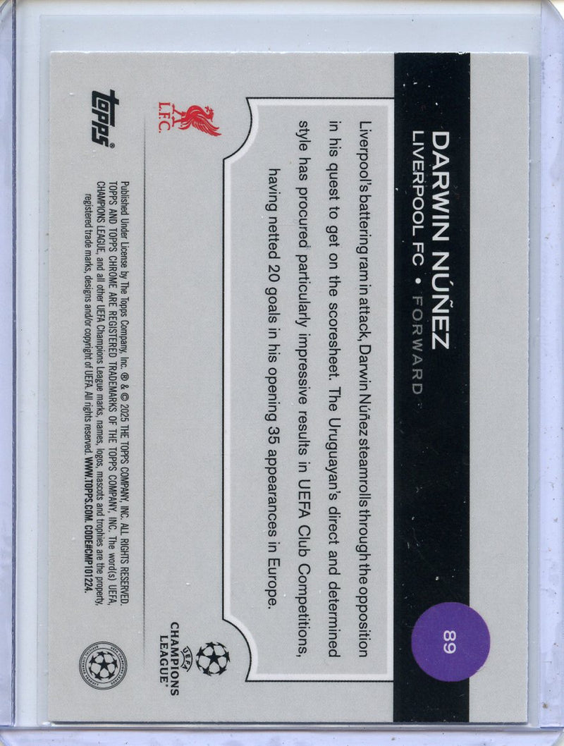 2024-25 Topps Chrome UEFA Club Comps Darwin Nunez Wave