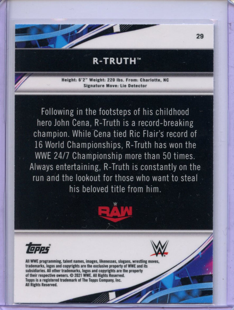 2021 Topps Finest WWE R-Truth
