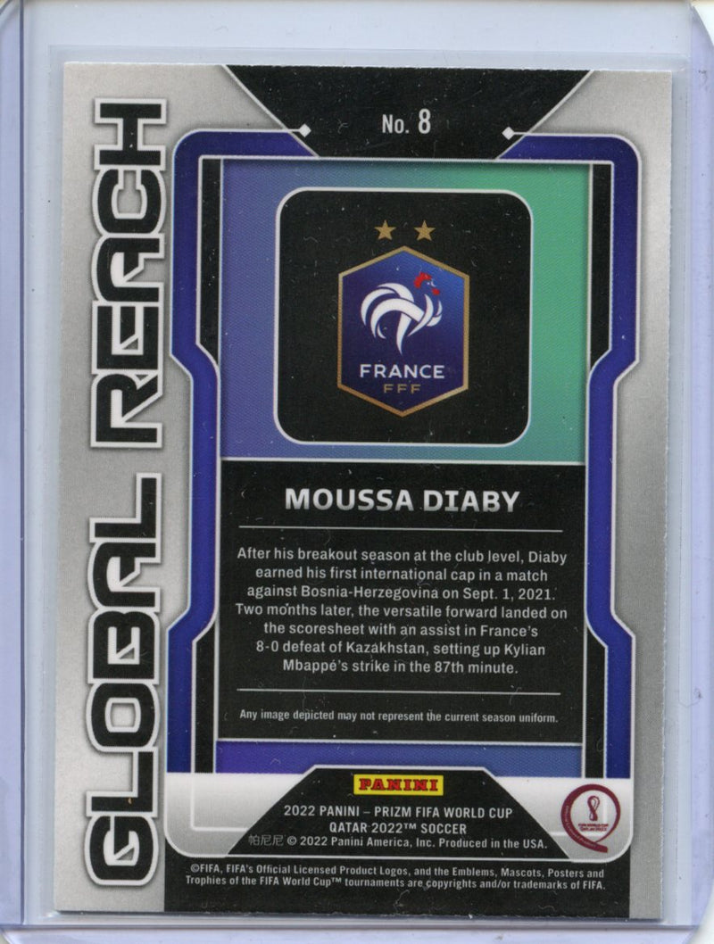 2022 Panini Prizm FIFA World Cup Qatar Moussa Diaby Global Reach