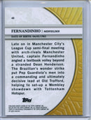 2024-25 Topps Blue Moon Manchester City Fernandinho Gold Moon