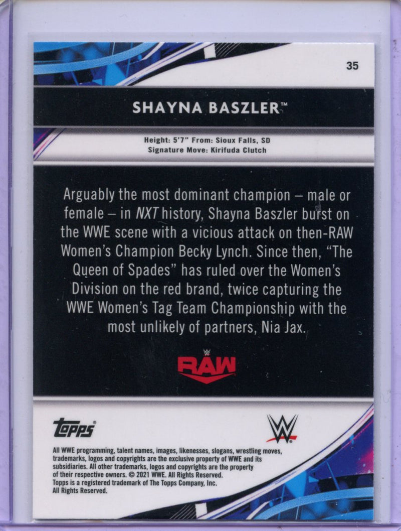 2021 Topps Finest WWE Shayna Baszler