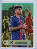 2024-25 Topps Chrome UEFA Club Comps Lucas Beraldo Final Destination Aqua 11/199