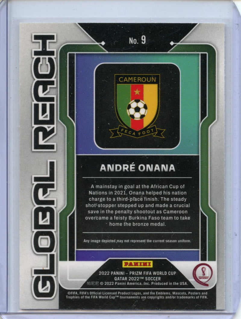 2022 Panini Prizm FIFA World Cup Qatar Andre Onana Global Reach