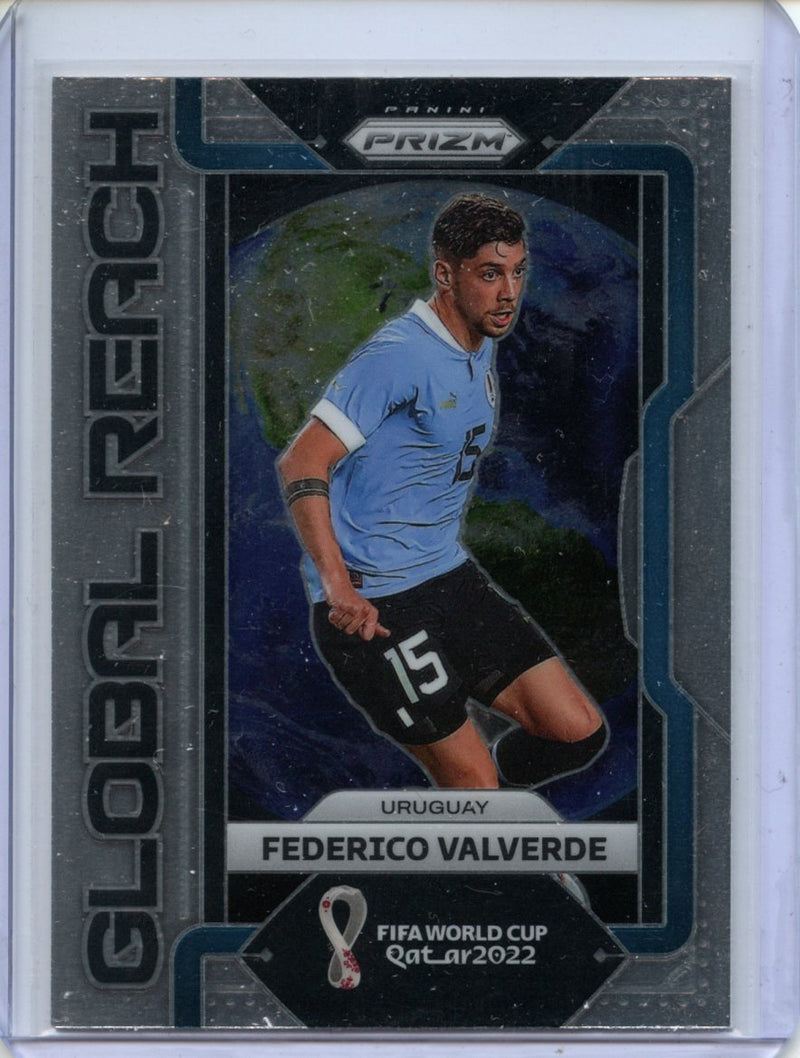 2022 Panini Prizm FIFA World Cup Qatar Federico Valverde Global Reach