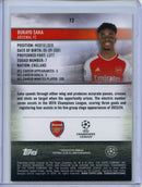 2023-24 Topps Stadium Club UEFA Club Competitions Bukayo Saka