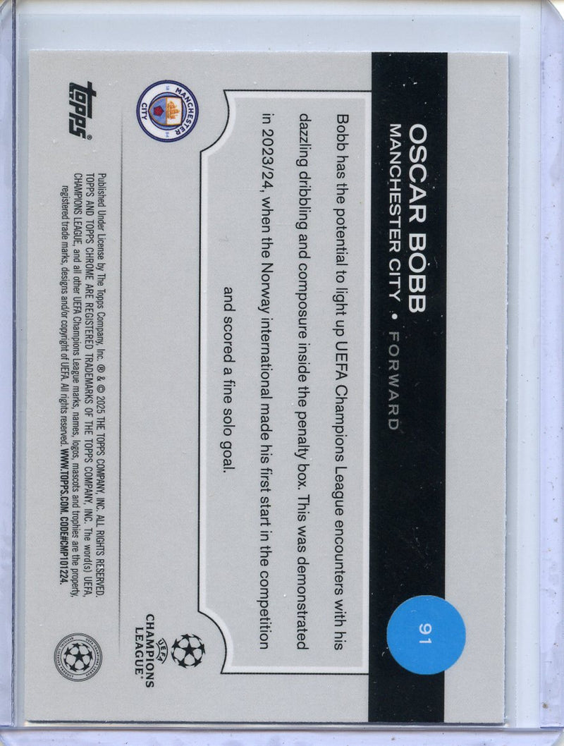 2024-25 Topps Chrome UEFA Club Comps Oscar Bobb Wave