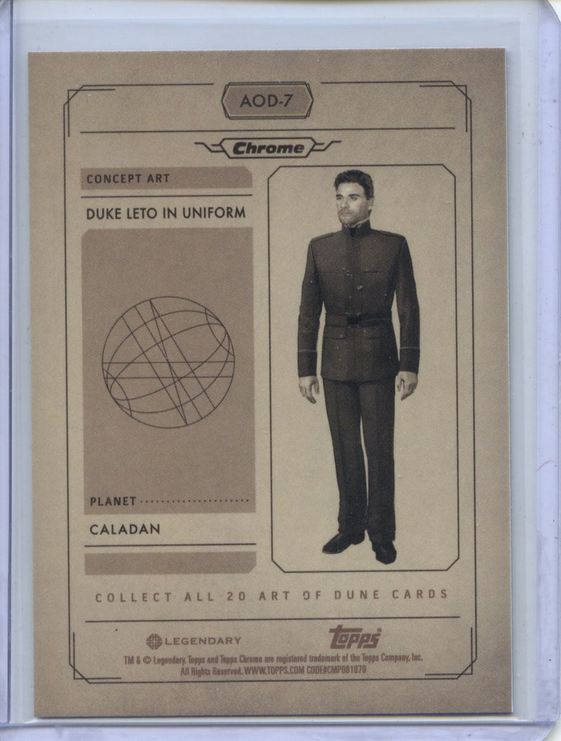 2024 Topps Dune Chrome Duke Leto In Uniform Art Of Dune