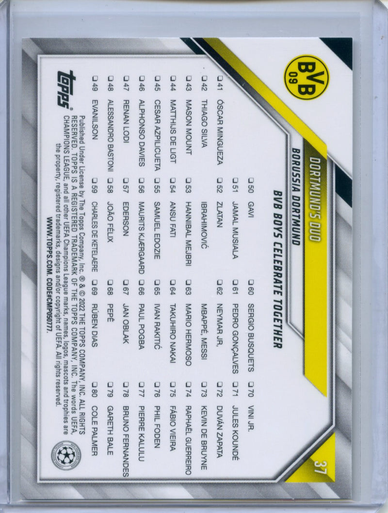 2021-22 Topps UEFA Champions League Dortmund's Duo
