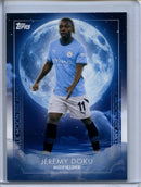 2024-25 Topps Blue Moon Manchester City Jeremy Doku Blue Moon Dreams