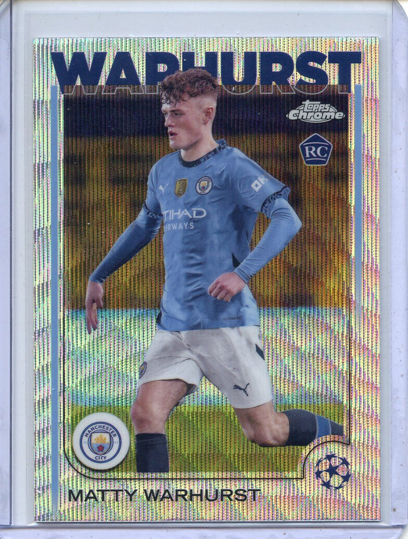 2024-25 Topps Chrome UEFA Club Comps Matty Warhurst Wave