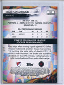 2024 Topps Finest MLS Sebastian Driussi Uncommon Gold Refractor 17/50
