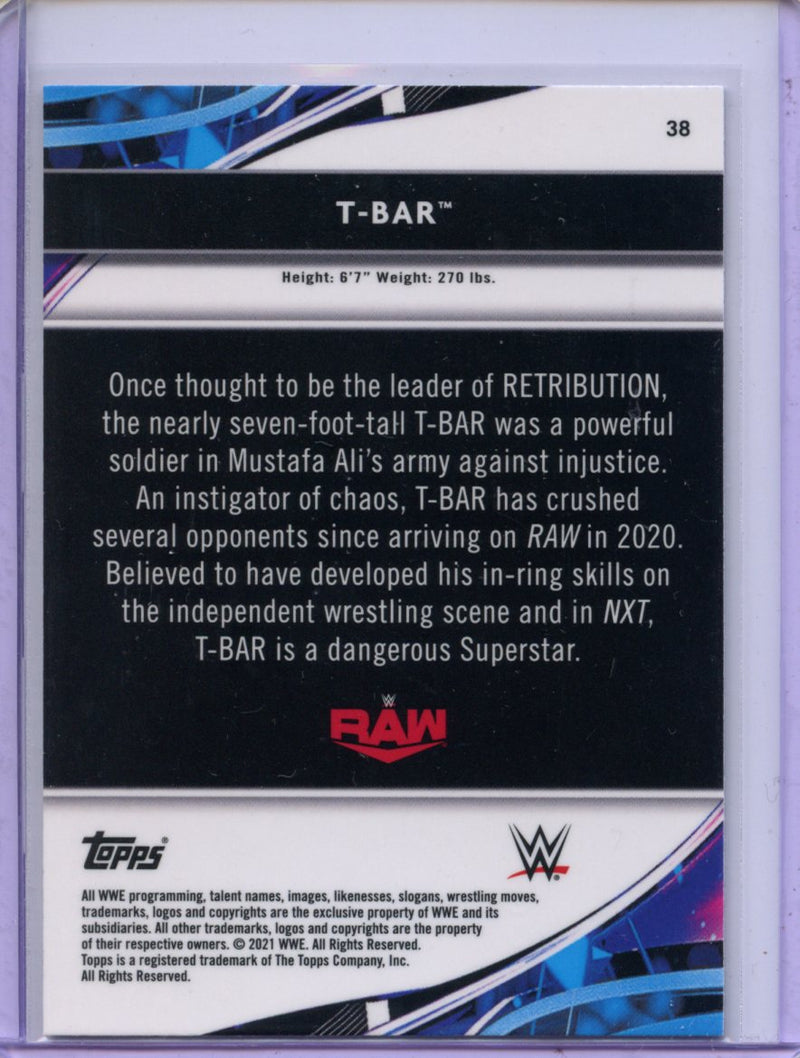 2021 Topps Finest WWE T-Bar