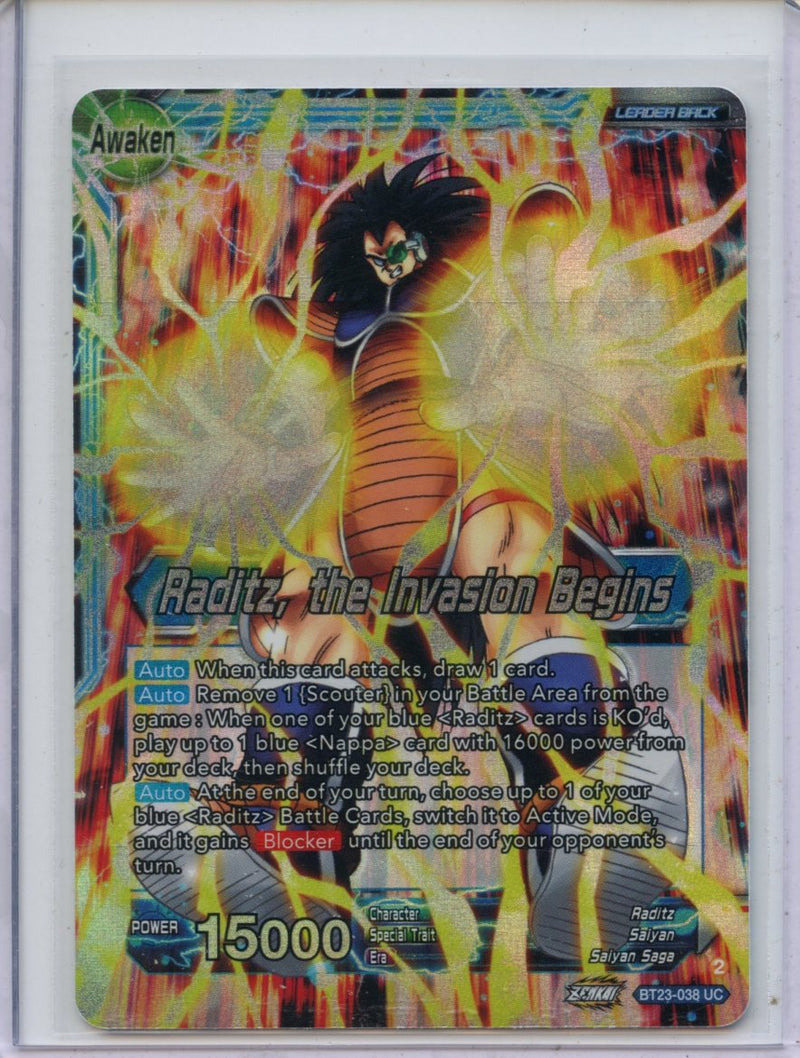 Raditz, the Invasion Begins - Perfect Combination BT23-038 UC Foil