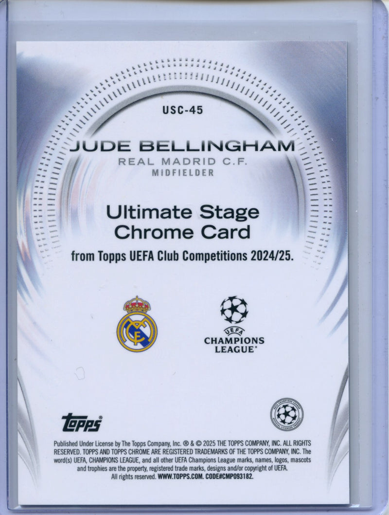 2024-25 Topps UEFA CC Jude Bellingham Ultimate Stage Chrome