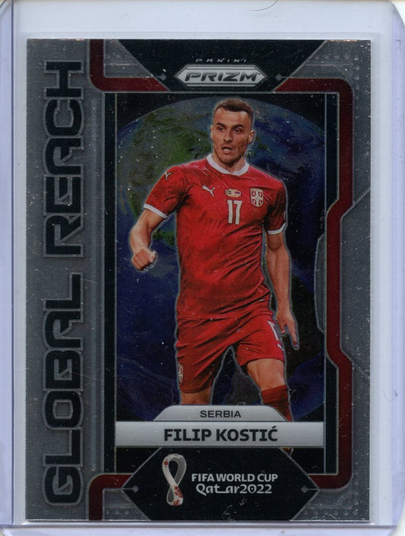 2022 Panini Prizm FIFA World Cup Qatar Filip Kostic Global Reach