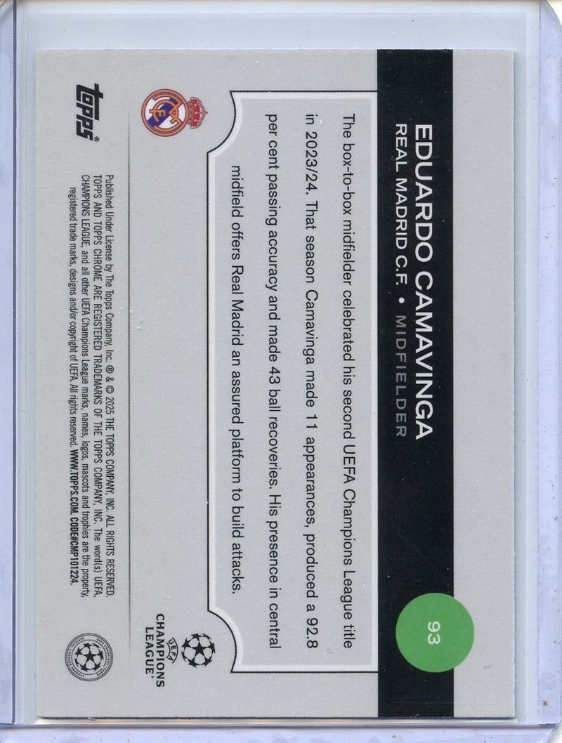 2024-25 Topps Chrome UEFA Club Comps Eduardo Camavinga Wave