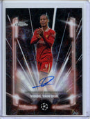 2024-25 Topps Chrome UEFA Club Comps Virgil van Dijk Black Lazer Autographs