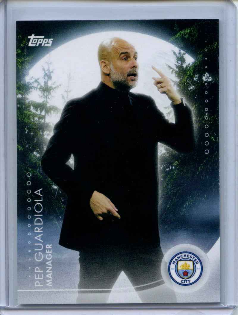 2024-25 Topps Blue Moon Manchester City Pep Guardiola Moonshine