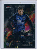 2024 Topps Finest MLS Hernan Lopez Common Black Refractor 13/25
