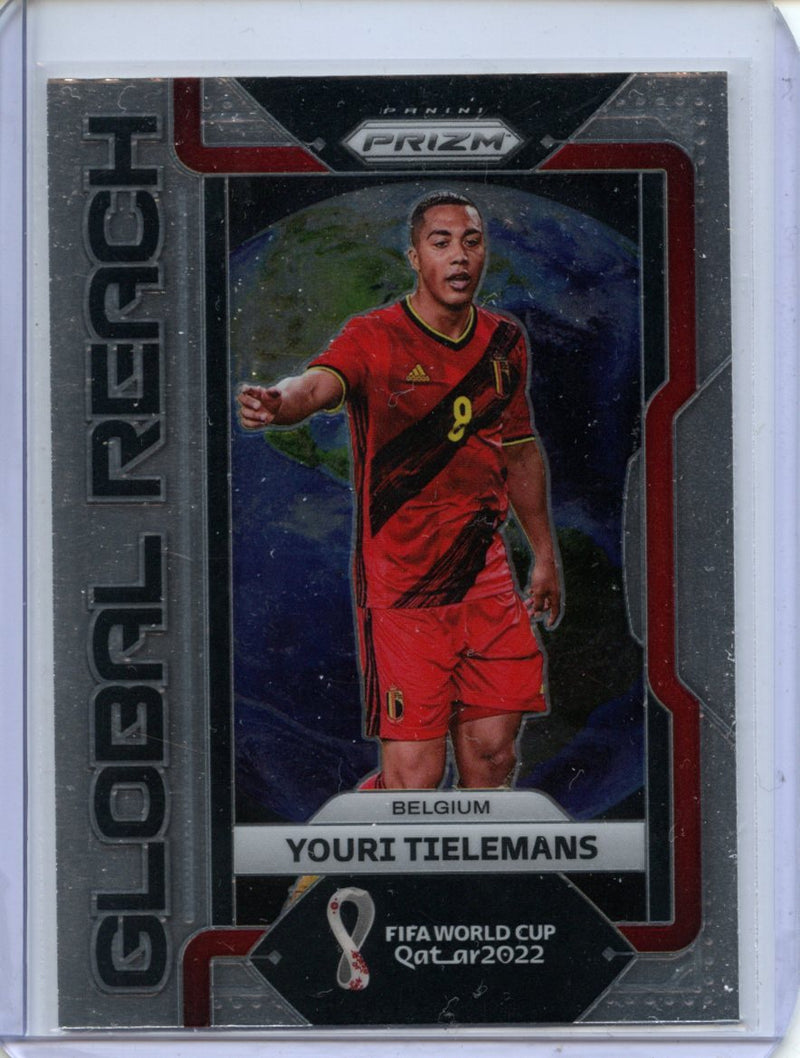 2022 Panini Prizm FIFA World Cup Qatar Youri Tielemans Global Reach