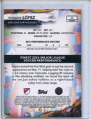 2024 Topps Finest MLS Hernan Lopez Common Black Refractor 13/25