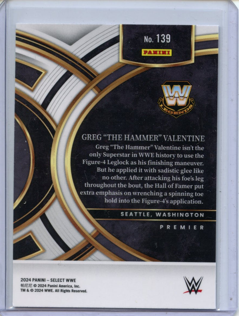 2024 Panini Select WWE Greg "The Hammer" Valentine Premier