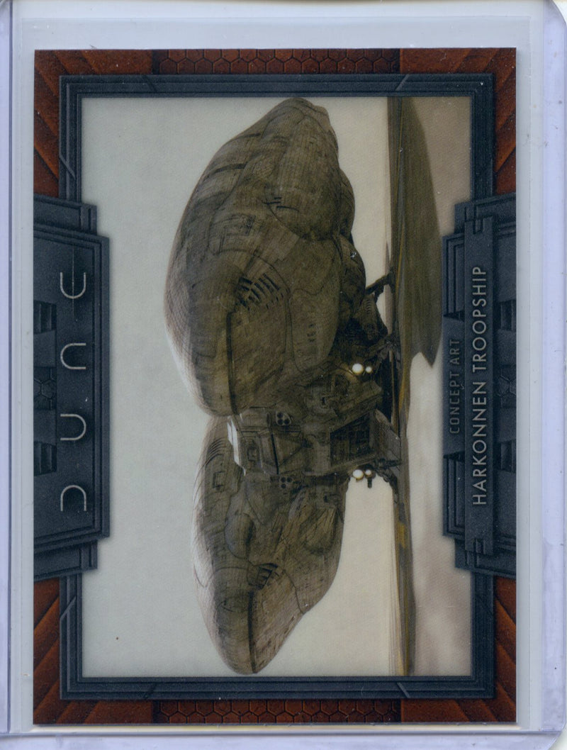 2024 Topps Dune Chrome Harkonnen Troopship Art Of Dune
