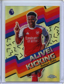 2026 Topps Chrome Premier League Bukayo Saka Alive And Kicking