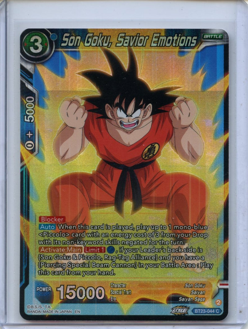 Son Goku, Savior Emotions - Perfect Combination BT23-044 C Foil