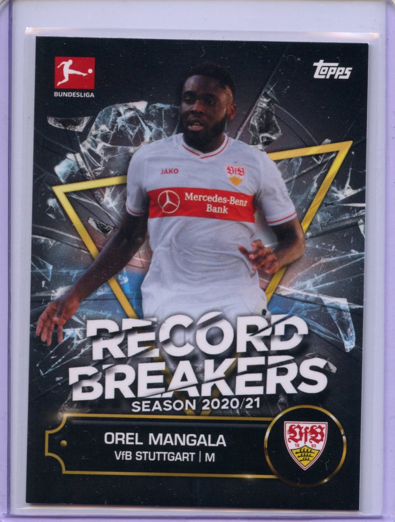 2021-22 Topps Bundesliga Soccer Orel Mangala Record Breakers