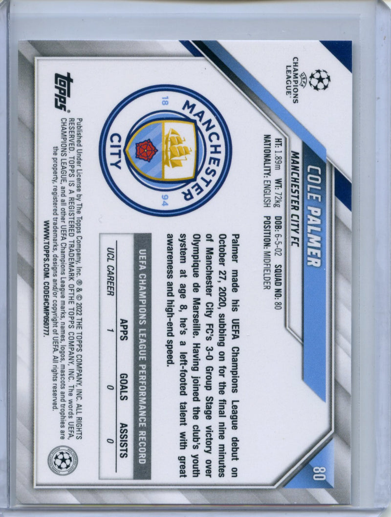 2021-22 Topps UEFA Champions League Cole Palmer