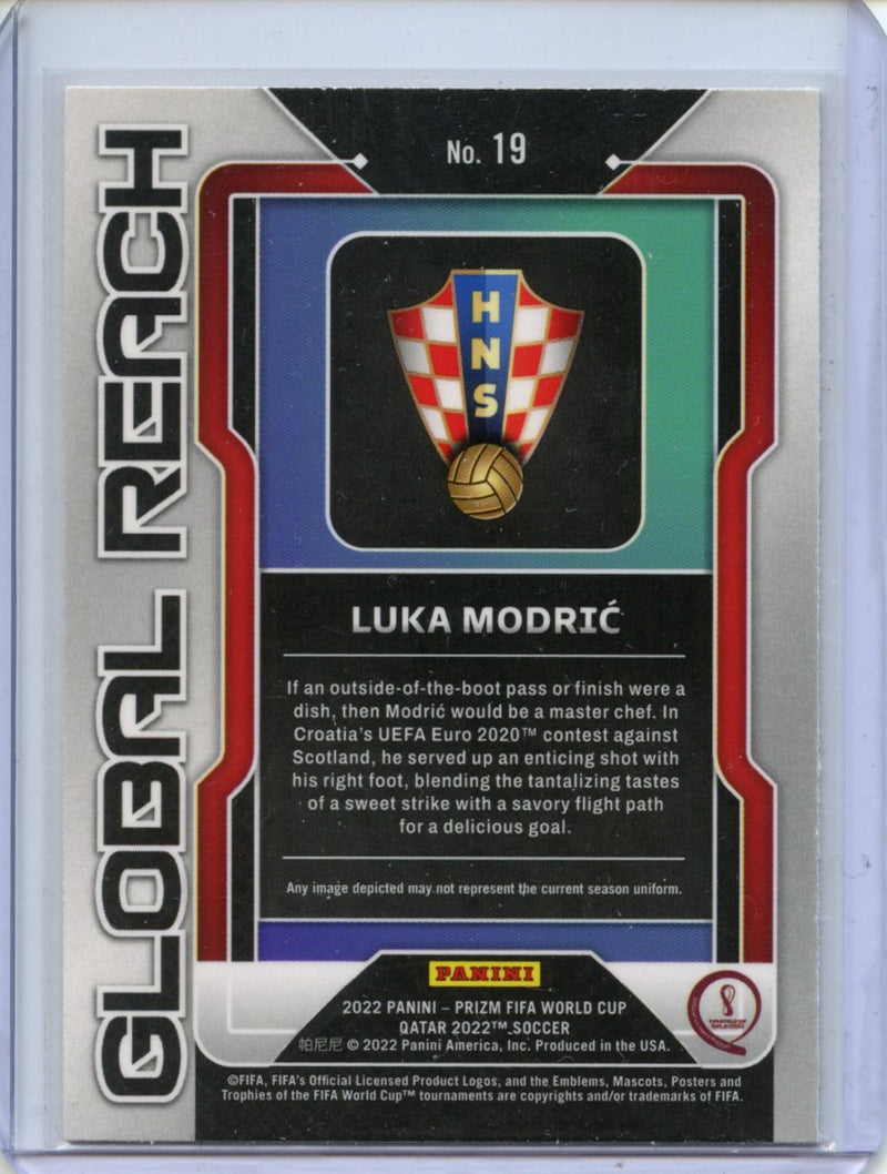 2022 Panini Prizm FIFA World Cup Qatar Luka Modric Global Reach