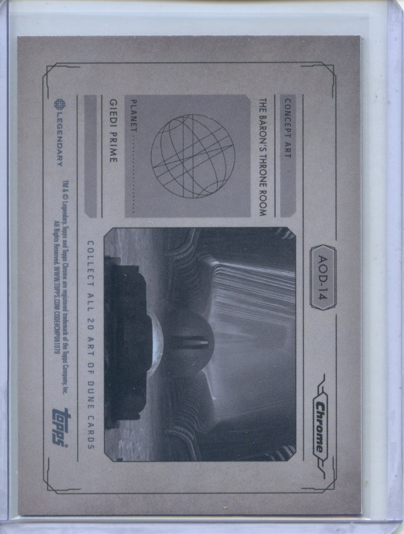 2024 Topps Dune Chrome The Baron's Throne Room Art Of Dune