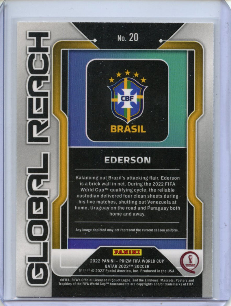 2022 Panini Prizm FIFA World Cup Qatar Ederson Global Reach